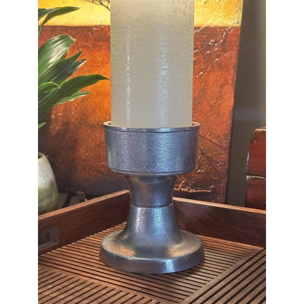 Vintage Wilton Pewter Candle Holder — 5